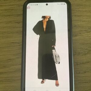 Norma Kamali black wide leg oversized jumpsuit